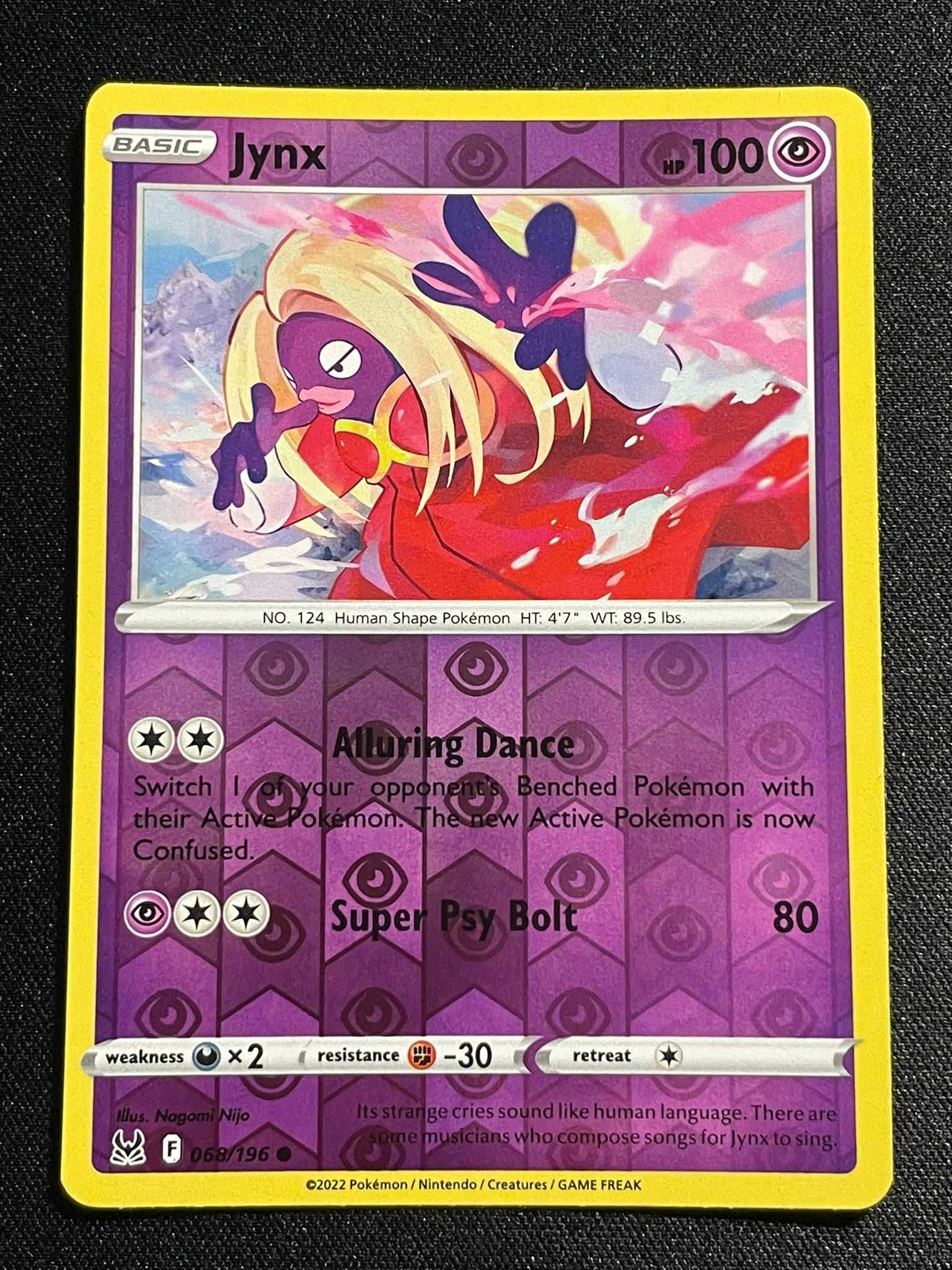 Carta Pokémon jynx 68/196 Lost Origin