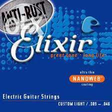 Cordas Elixir Nanoweb para Guitarra Eléctrica