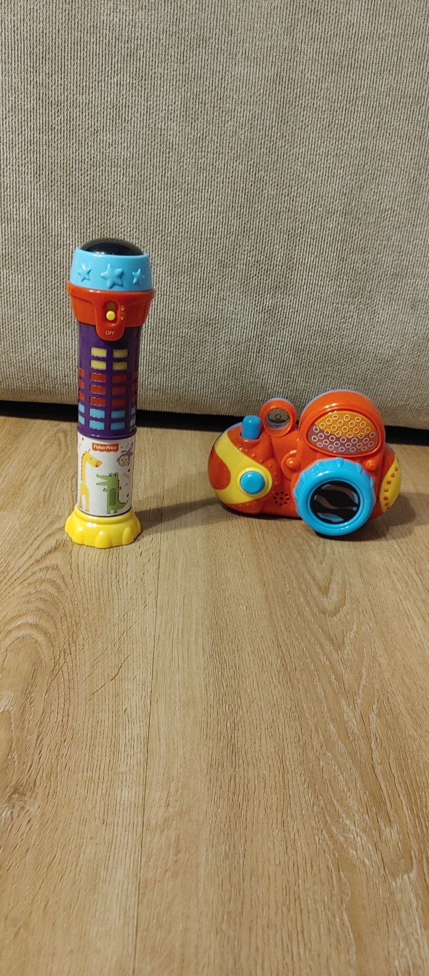 Fisher price interaktywny mikrofon + grstis aparat stan BDB