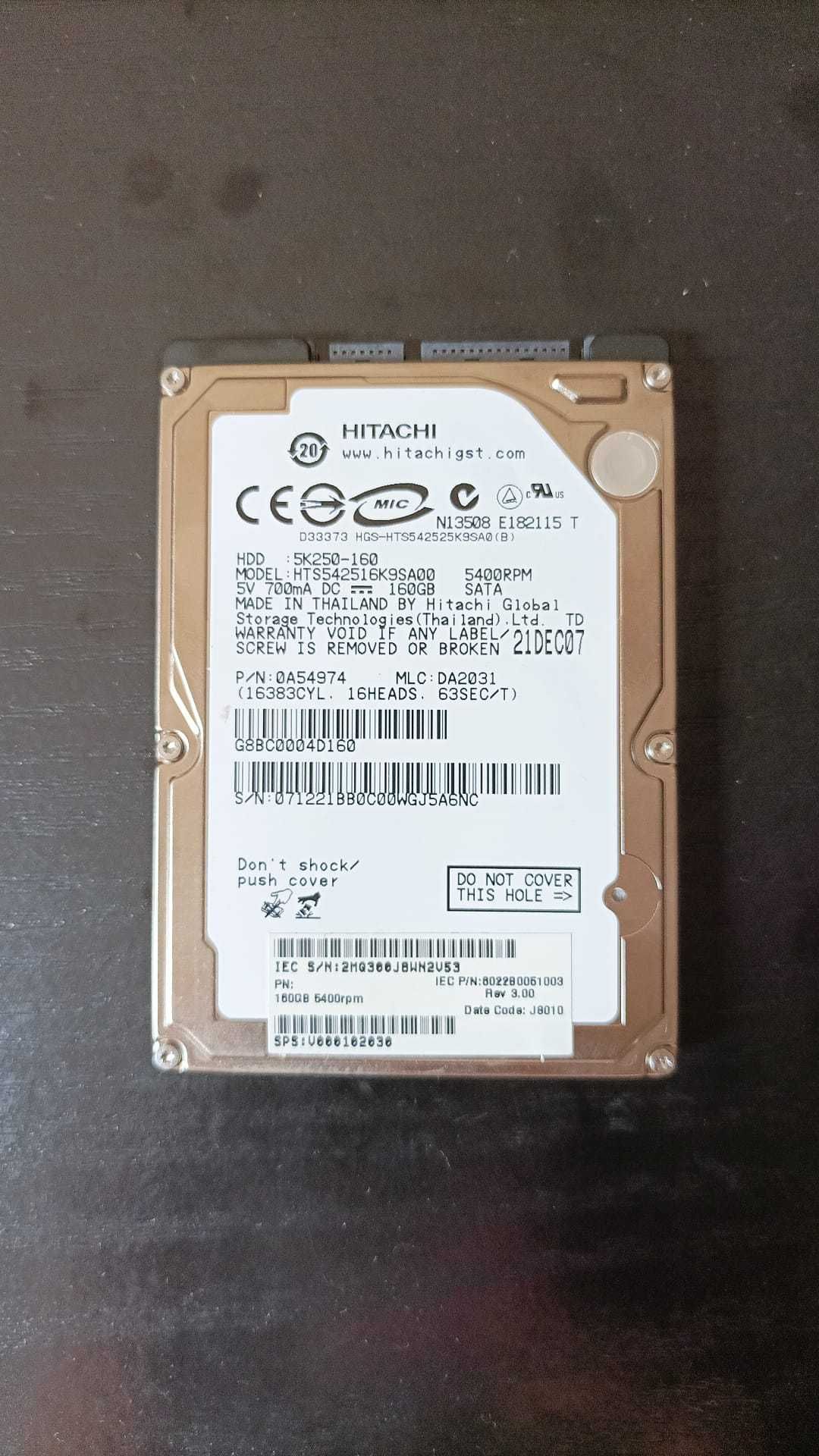 HITACHI HDD 160GB (p/ Portátil)