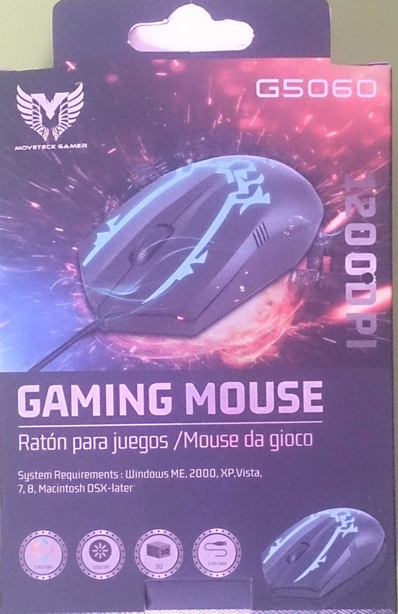 Mouse para jogos G5060 Moveteck Gamer 3D Gaming Mouse