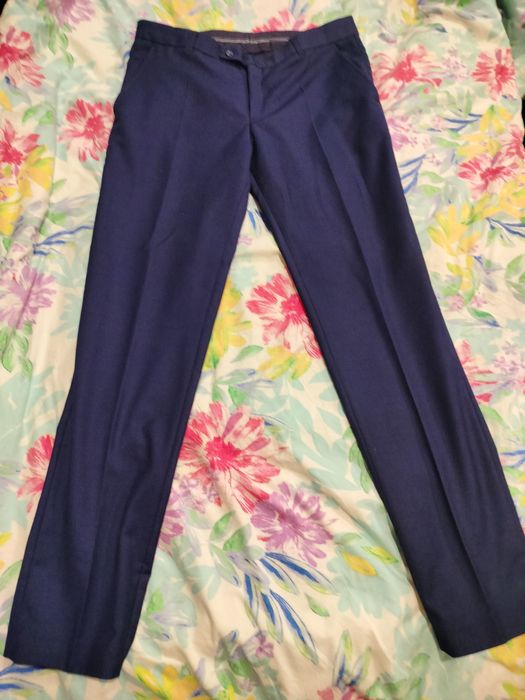 Garnitur Luvetti granatowy marynarka + spodnie