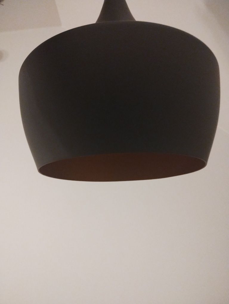 Lampa sufitowa czarno-złota