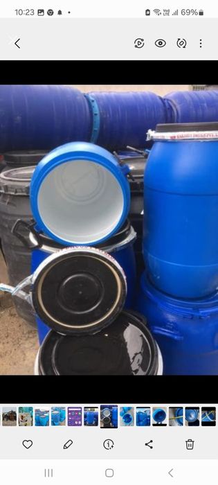 Beczka plastikowa 40l teflon do kapusty miodu itp