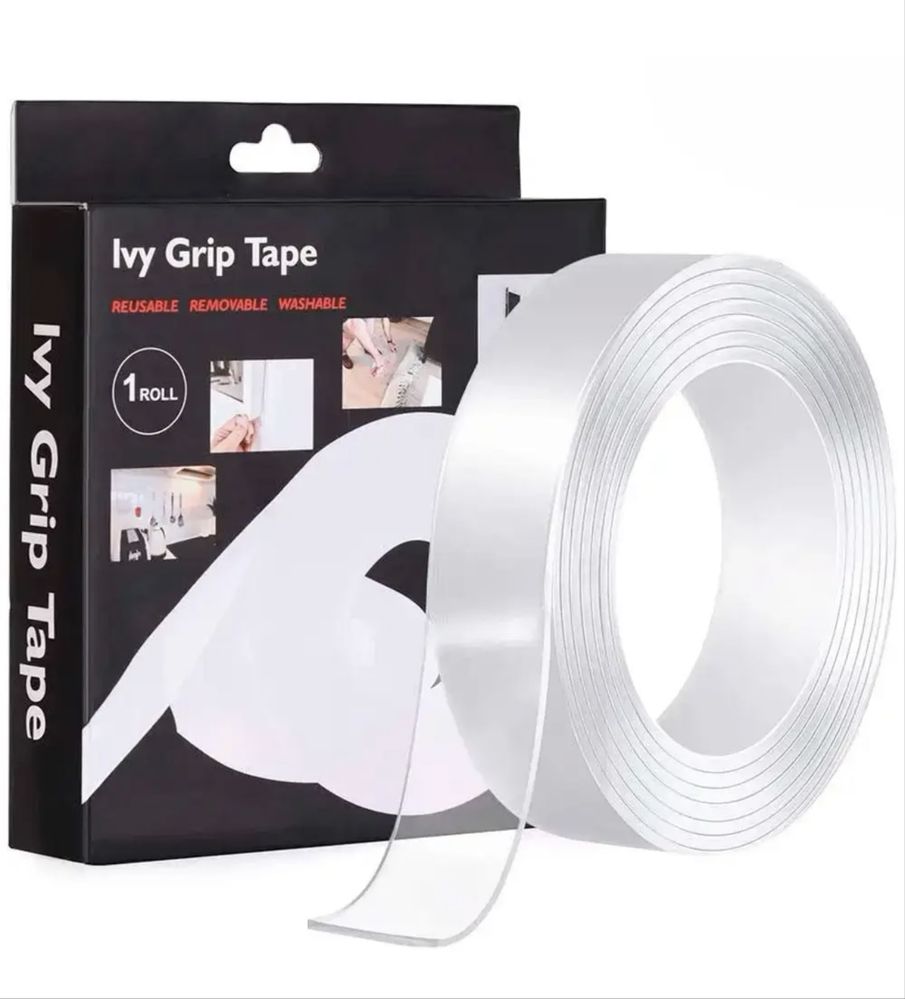 Кріпильна стрічка IVY GRIP TAPE 1 M, Багаторазова клейка стрічка