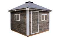 Domek narzędziowy ogrodowy Altanystanior.pl WoodenHouse 300x300cm