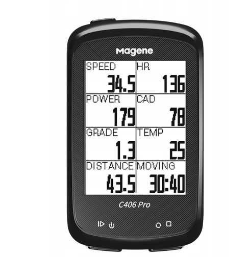 Licznik rowerowy Magene 406 Pro + 3 czujniki. Nawigacja. Okazja!