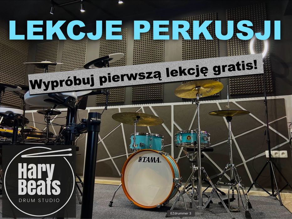 Lekcje, nauka gry na perkusji - od podstaw do swobodnego grania