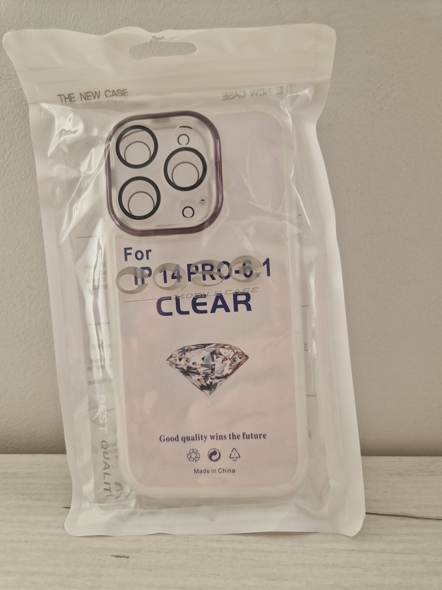 Protective Lens Case do Iphone 14 Pro biały clear