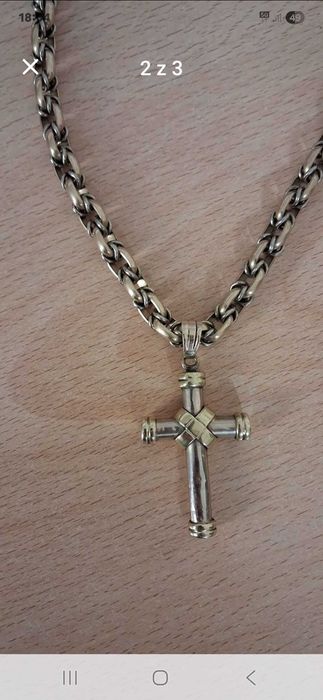 Łańcuch GRUBY zloty próba 585, waga 124 g