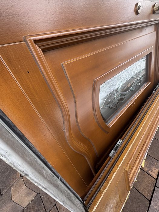 Drzwi mahoniowe duże zewnętrzne