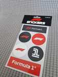 Naklejki F1, Formula 1, 6 sztuk