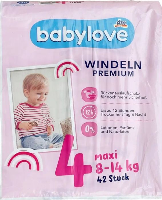 Підгузки Babylove Premium 4 Maxi (8-14 кг) 42 шт
Детальніше: https://b