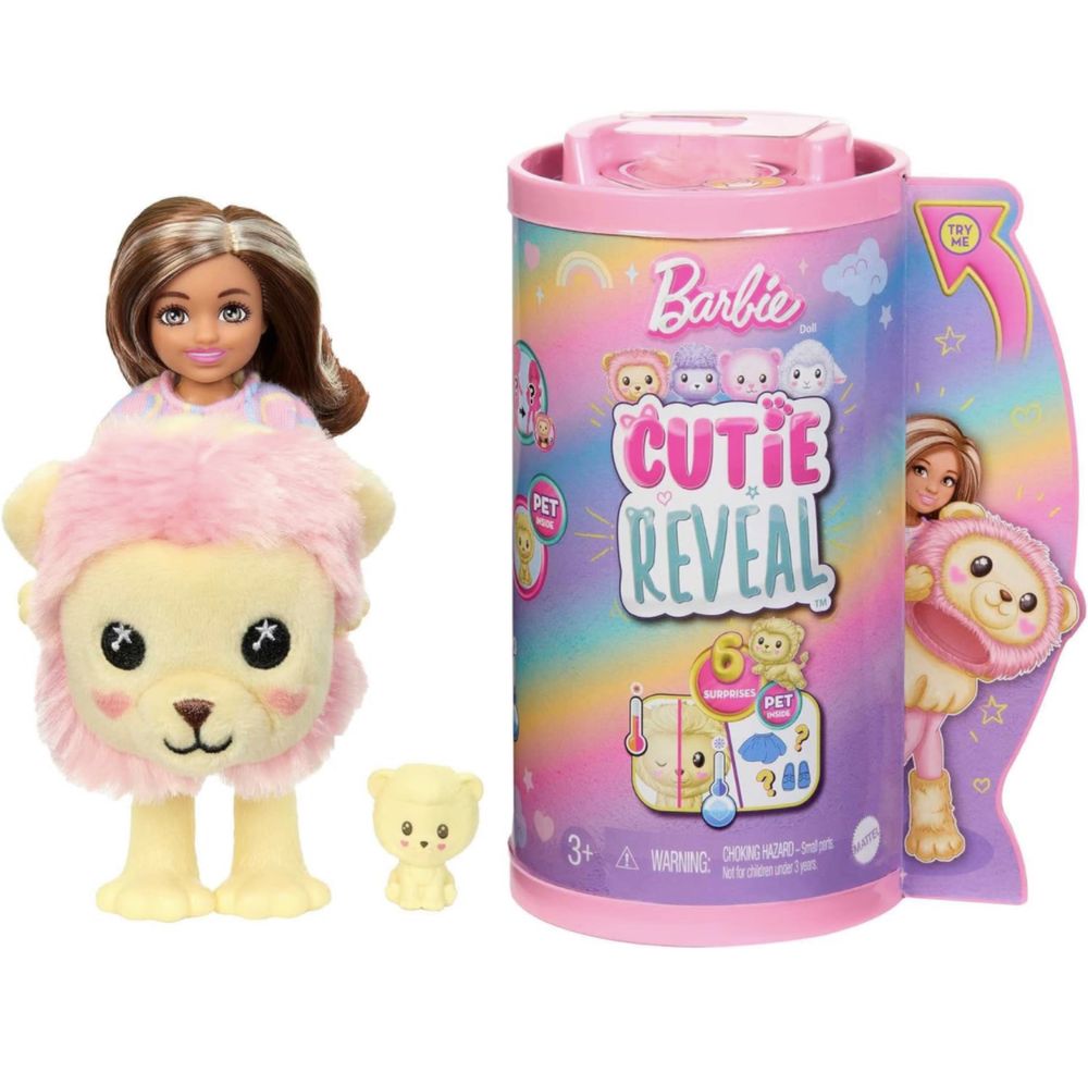 Барбі Barbie Cutie Reveal Тарини , Пудель, Лев, Овечка, Медведь