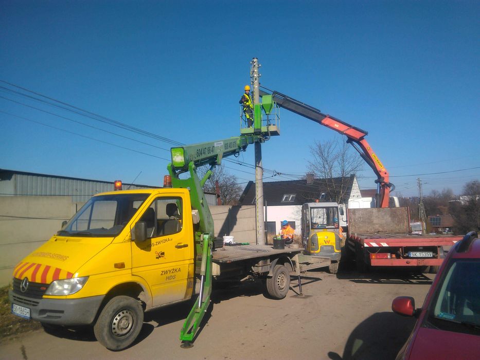 hds, zwyżka, podnośnik koszowy, pomoc drogowa, wynajem auto laweta