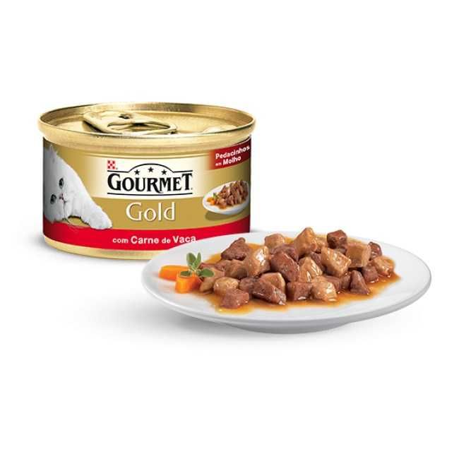 Purina Gourmet Gold Mousse, Fondant, Delicias Suculentas 85g