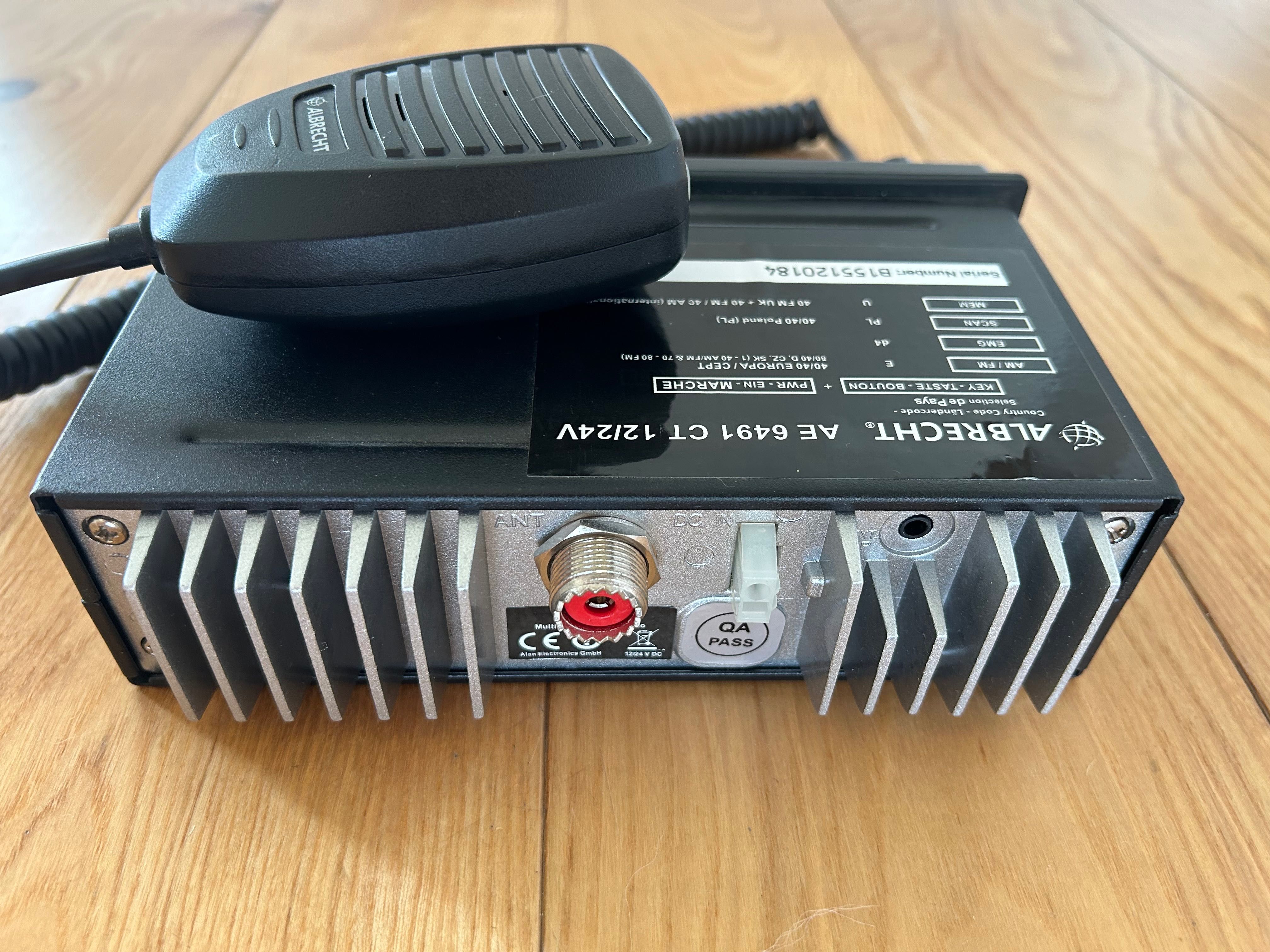 CB Radio Albrecht AE 6491 CT, stan perfekcyjny