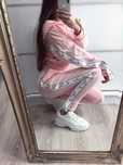 Welurowy Dres La Perla Pudrowy róż roz S Premium Nowy