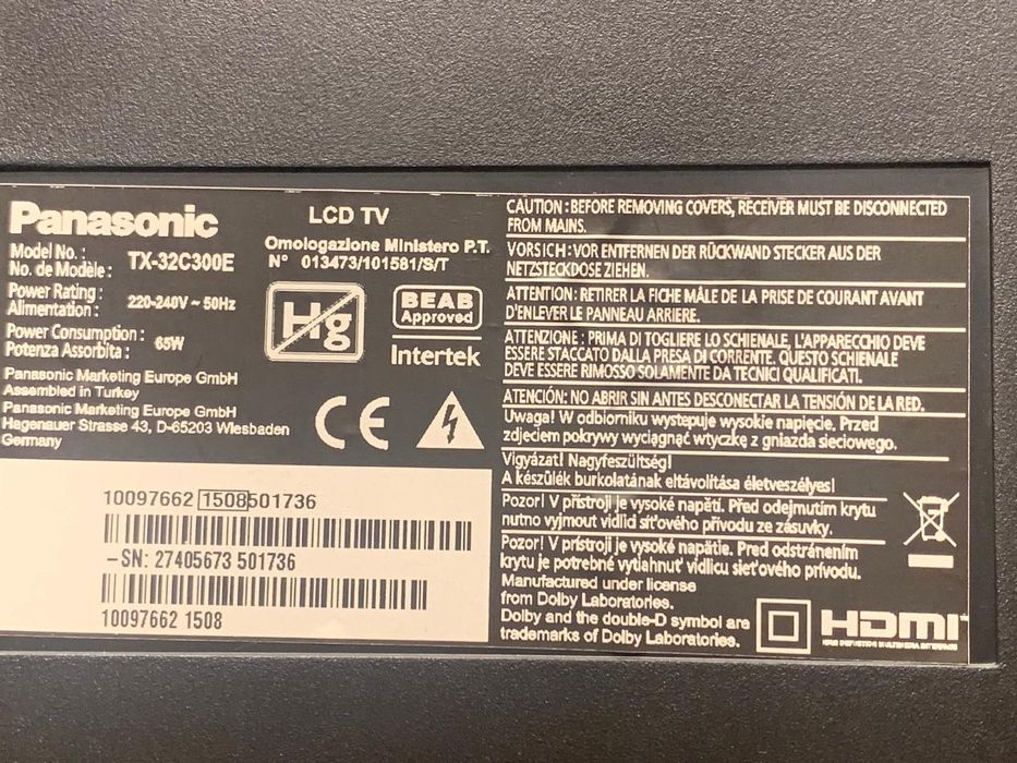 Płyta zasilająca tv Panasonic TX-32C300E