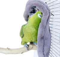 Aksamitna poduszka do spania dla papug 18x28cm
