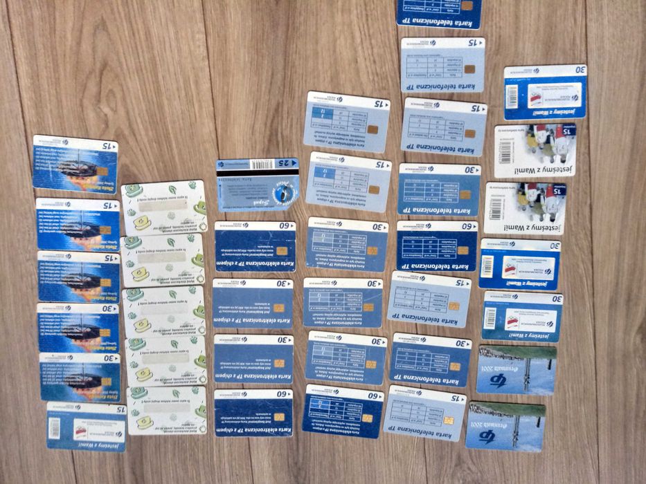 Karty telefoniczne tp - 1 zl