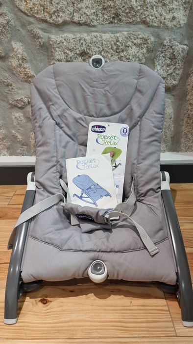 Espreguiçadeira Chicco Pocket Relax cinzenta