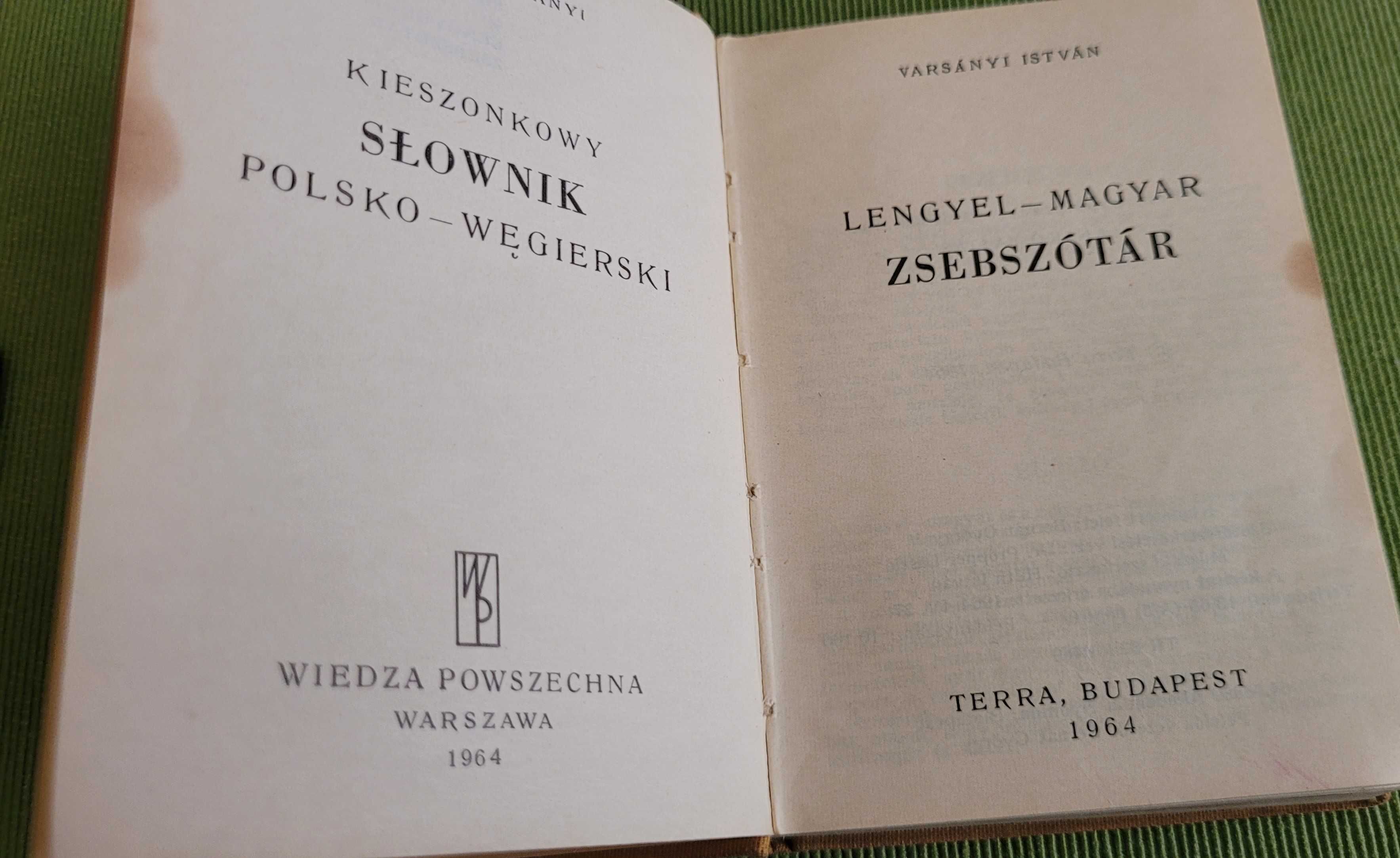 Kieszonkowy słownik polsko-węgierski
