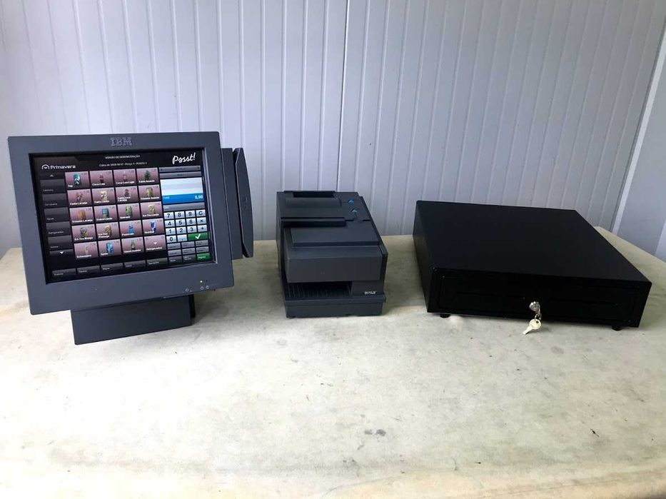 POS / Caixa registadora touch-screen + programa novo + Garantia