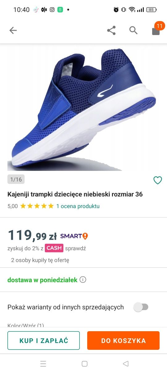 Buty sportowe Decathlon kejeniji 36