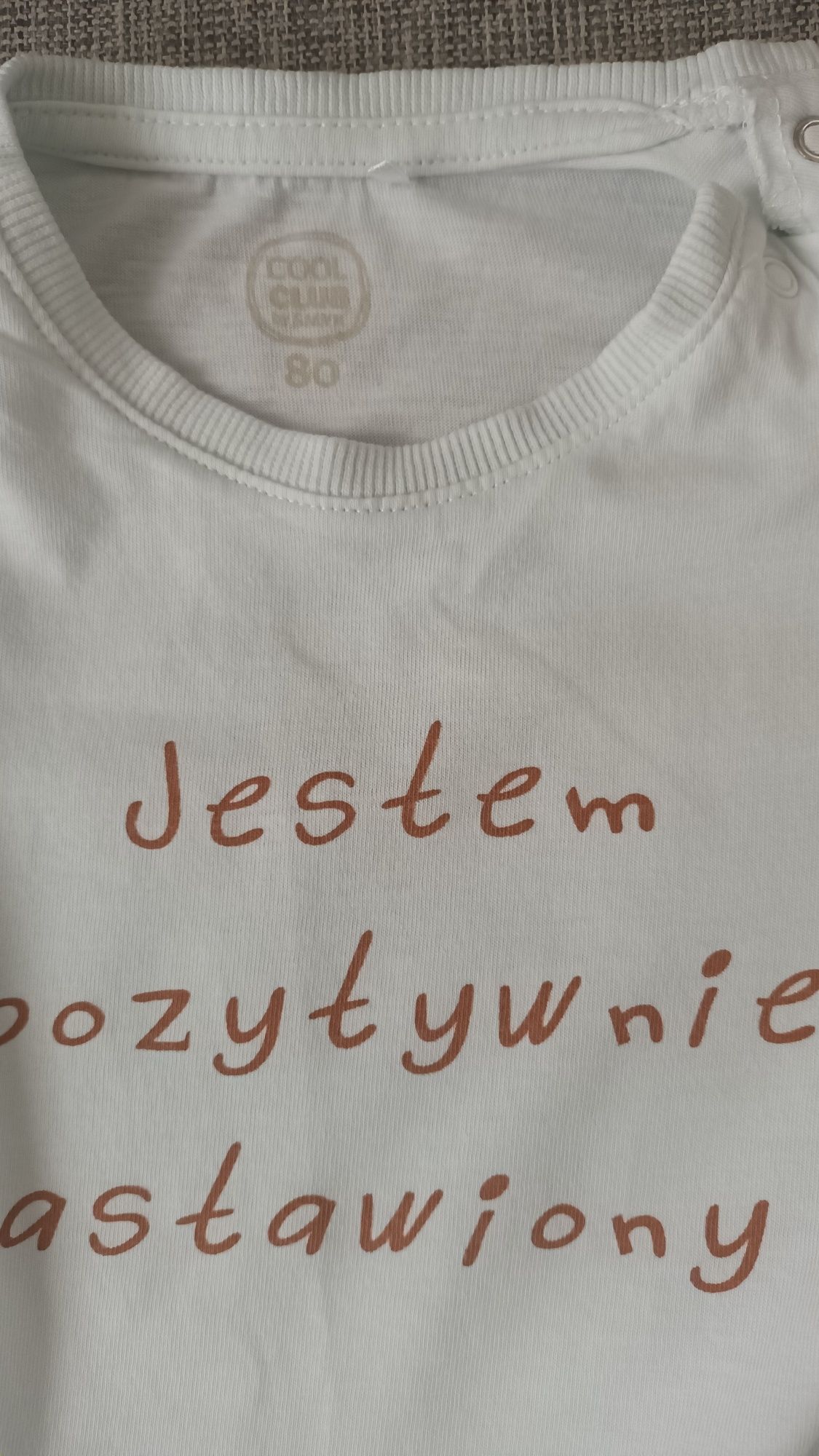 Koszulka "Jestem pozytywnie nastawiony" rozmiar  80