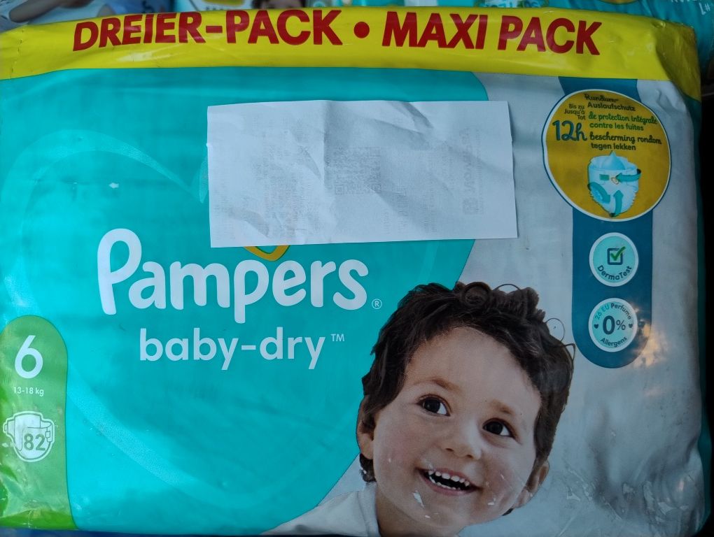 Підгузники Pampers 6, 82 шт. 13-18 кг.