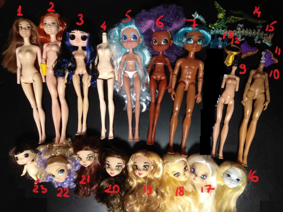 Monster High / Failfix \ LOL / Bratz \ ляльки \ запчастини