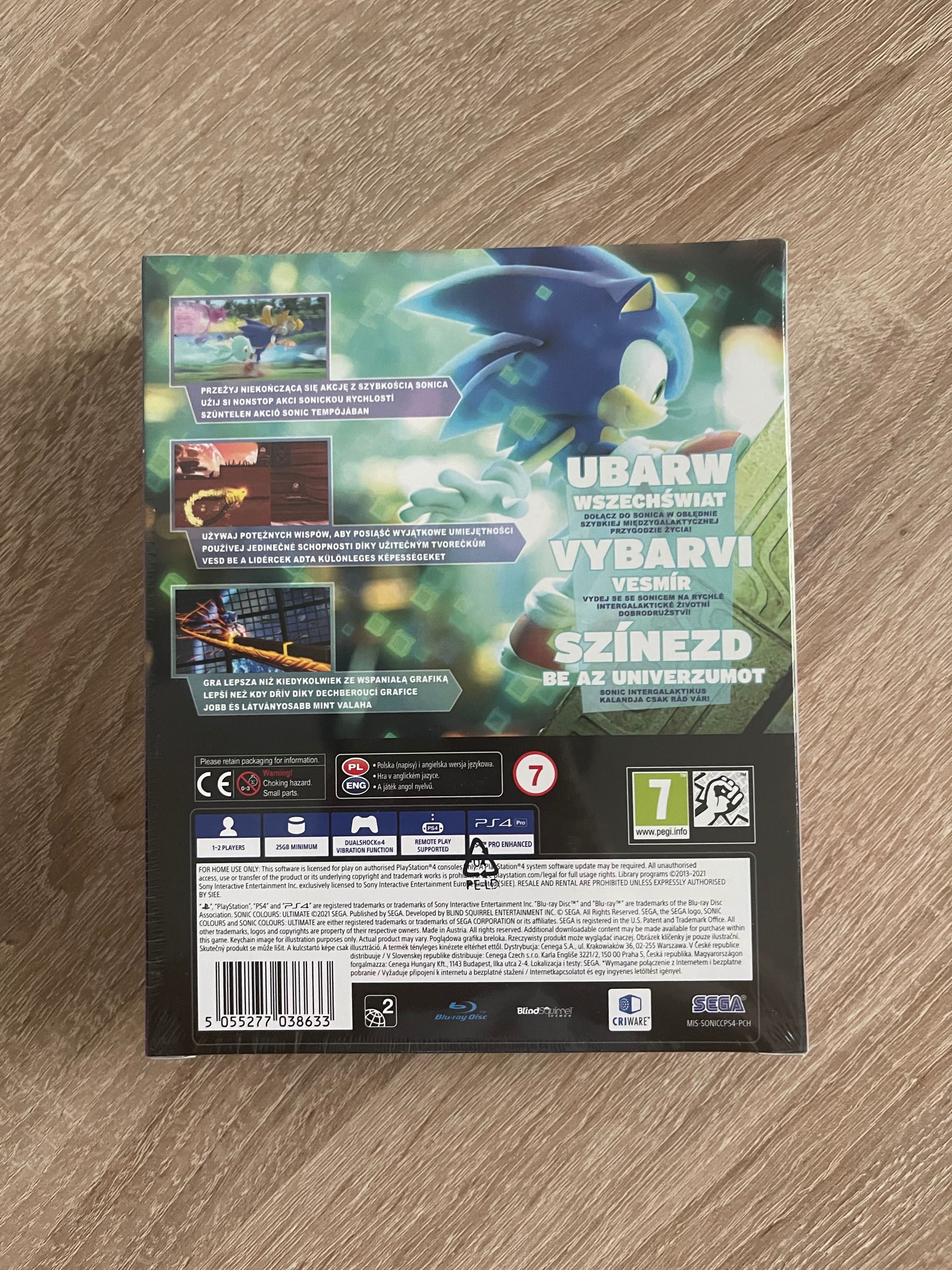 Sonic Colours Ultimate + brelok PS4 nowa w folii polska wersja