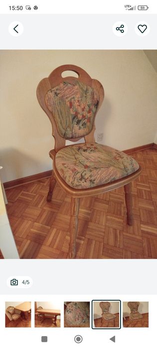 Stół dębowy+6 krzeseł