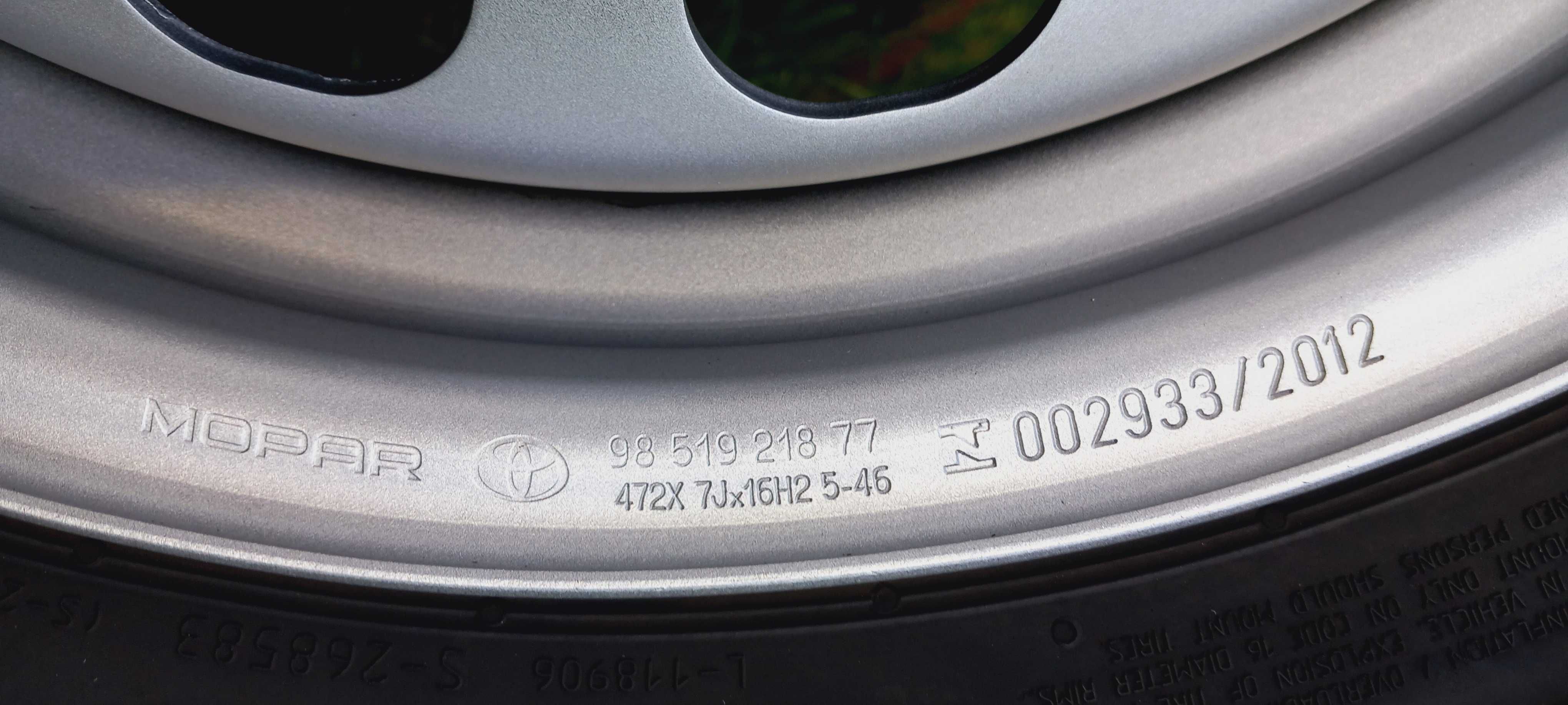 Koła DEMO Vivaro/Proace/Jumpy/Scudo 7x16, 5x108,ET46+215/65R16C 2024r