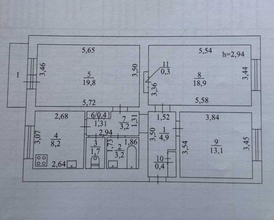 3-кімнатна квартира на Катериненській вул, в самому серці центру Одеси