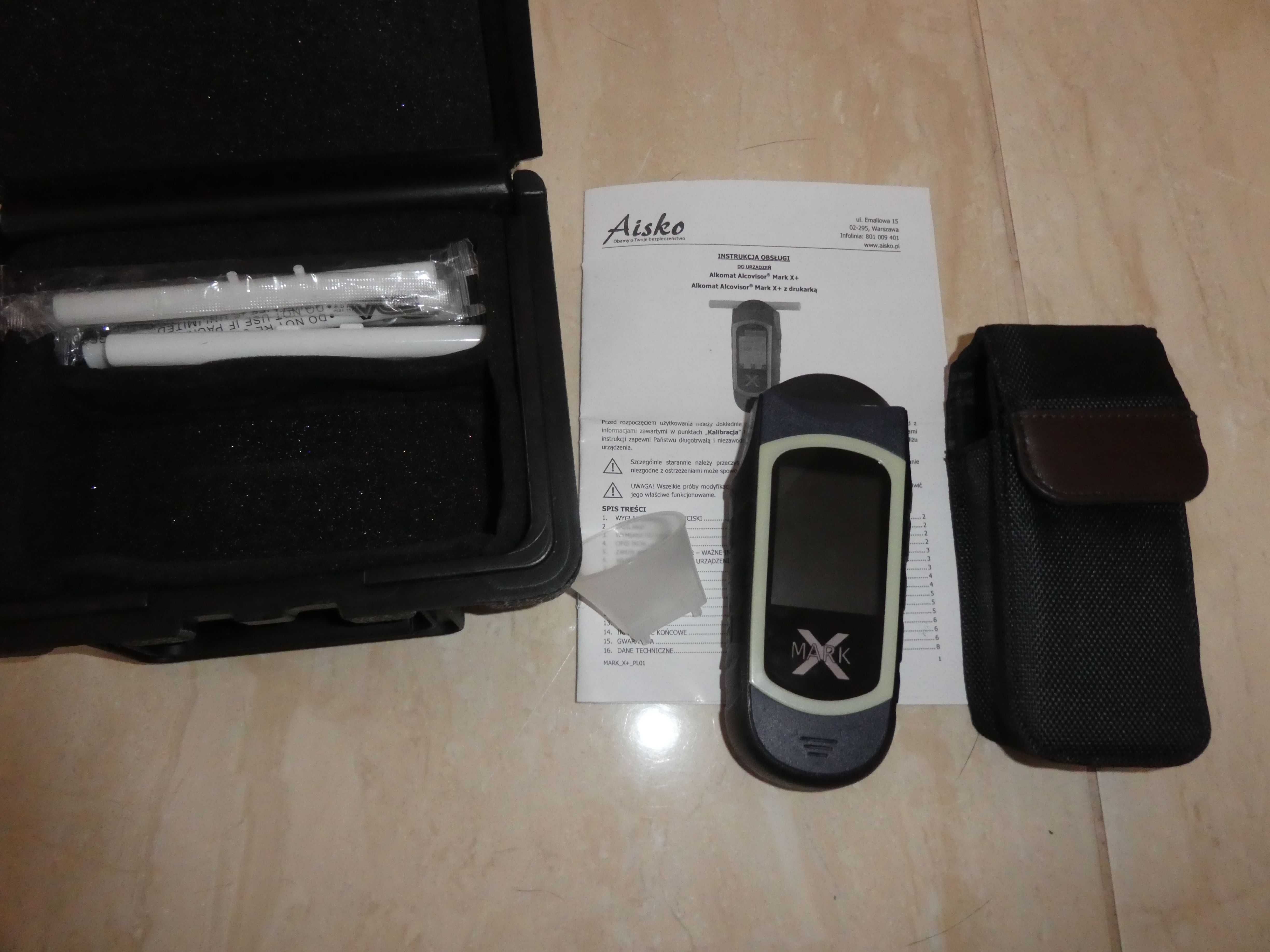 alkomat Mark X niebieski