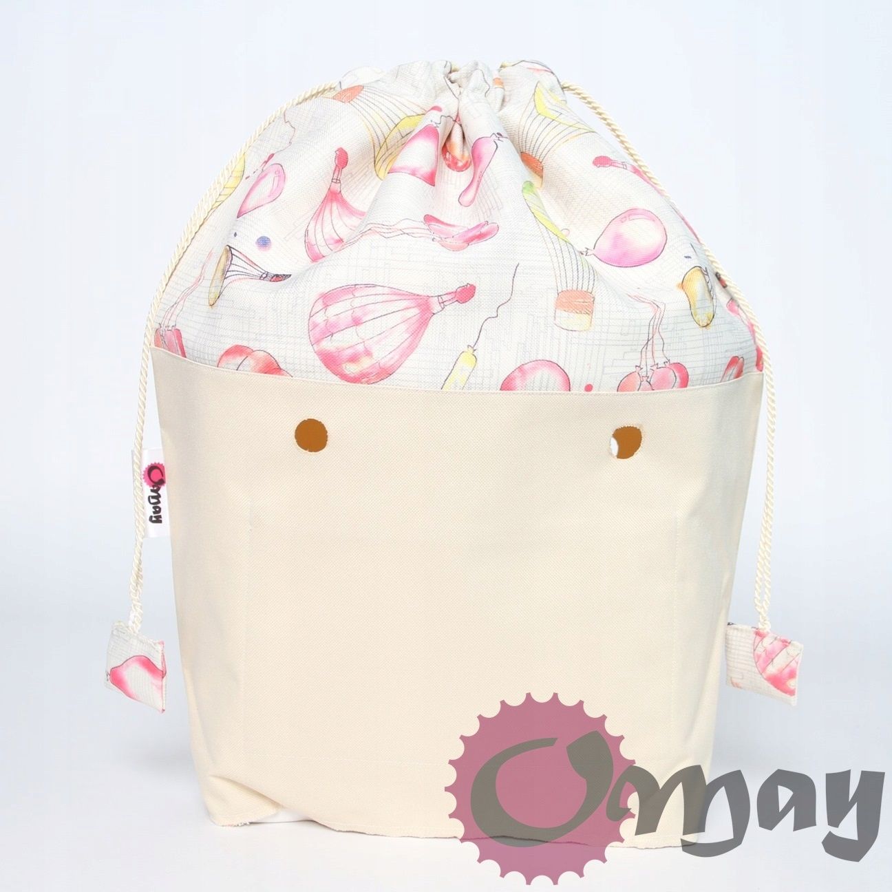 organizer OBAG STANDARD WOREK balony pudrowe 2 kieszenie komin oMay