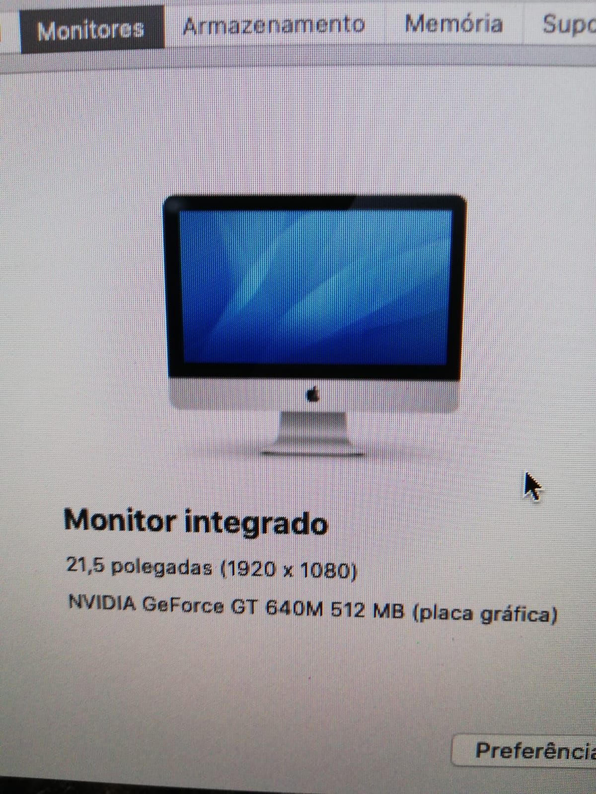 IMac 21,5' SSD 512 GB, 8GB e Core i5