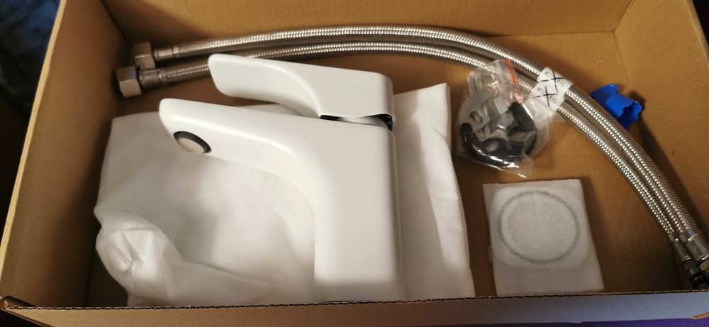 Bateria umywalkowa Deante Hiacynt Bianco