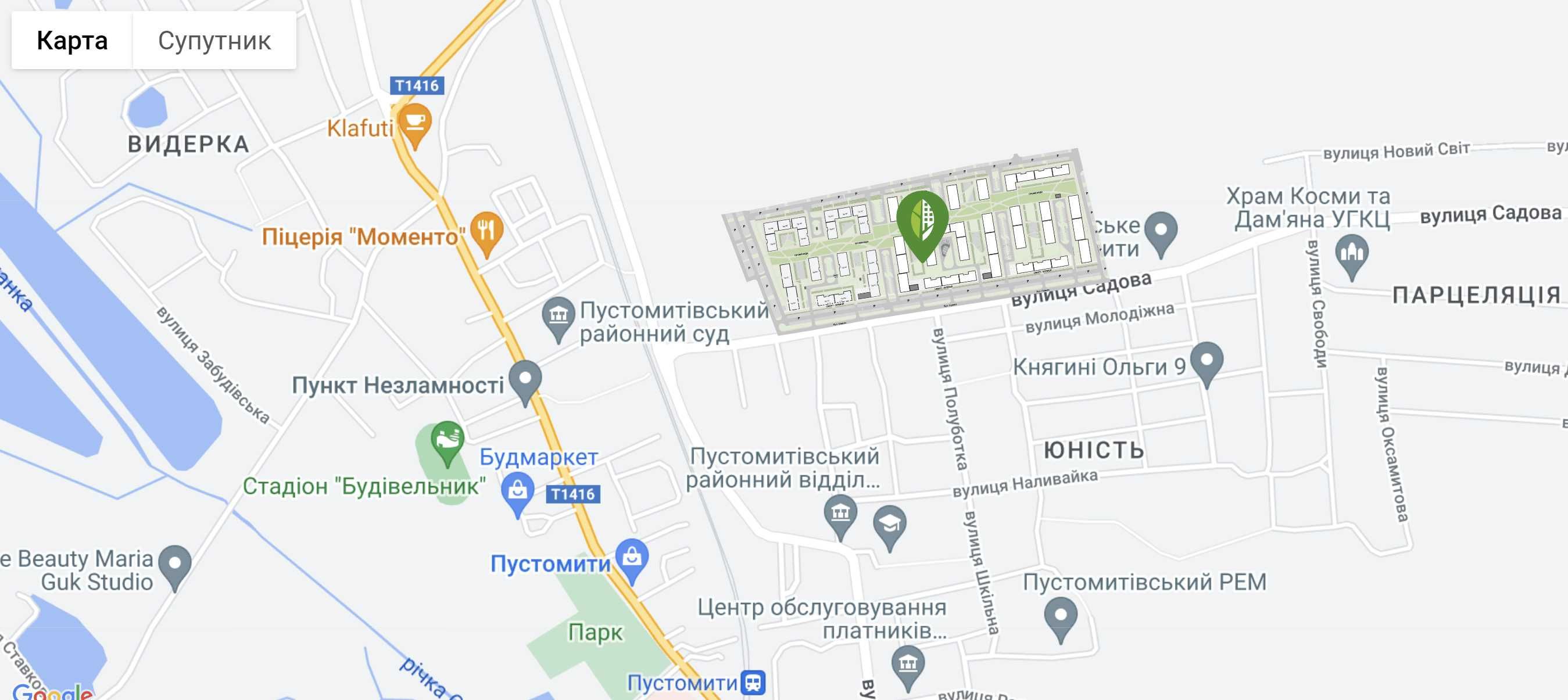 Продаж 1-кім. квартири 49 кв.м.(Єоселя) м.Пустомити (9 км. від Львова)