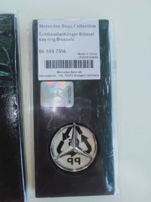 Oryginał nowy brelok do klucza, etui na dokumenty Mercedes 
komplet.