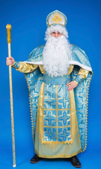 Костюми діда мороза, санта клауса Святого Миколая і снігурочки. Напрок