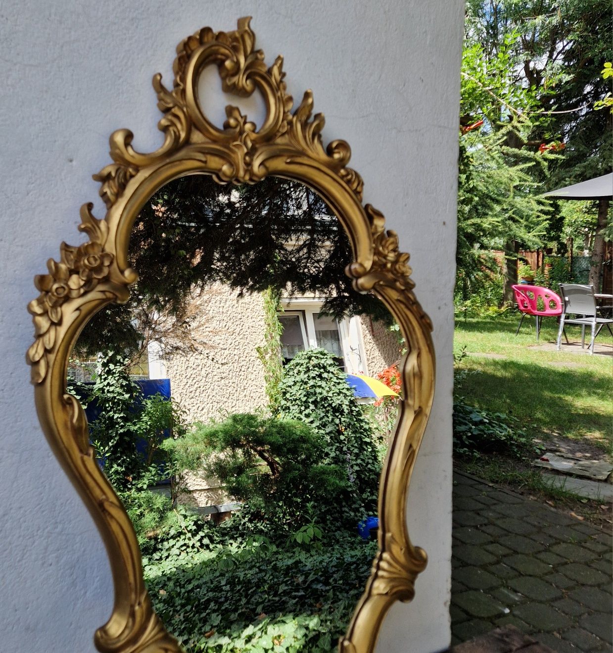 Piękne duże lustro w złotej ramie nr 51