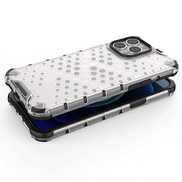 Honeycomb etui pancerny pokrowiec z żelową ramką iPhone 13 Pro Max zie