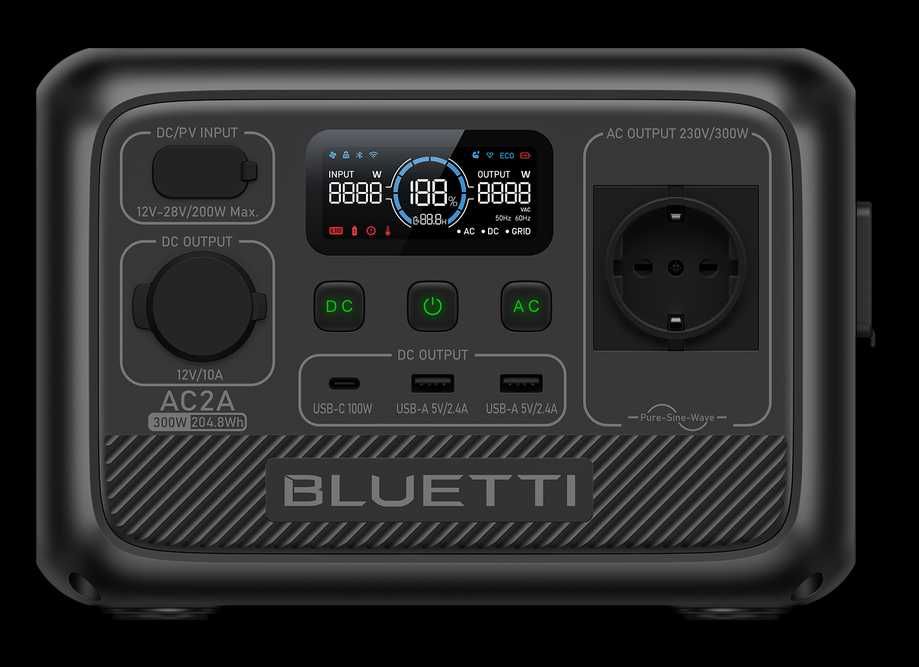 Зарядна станція Bluetti AC2A Portable Power Station 300W 204.8Wh