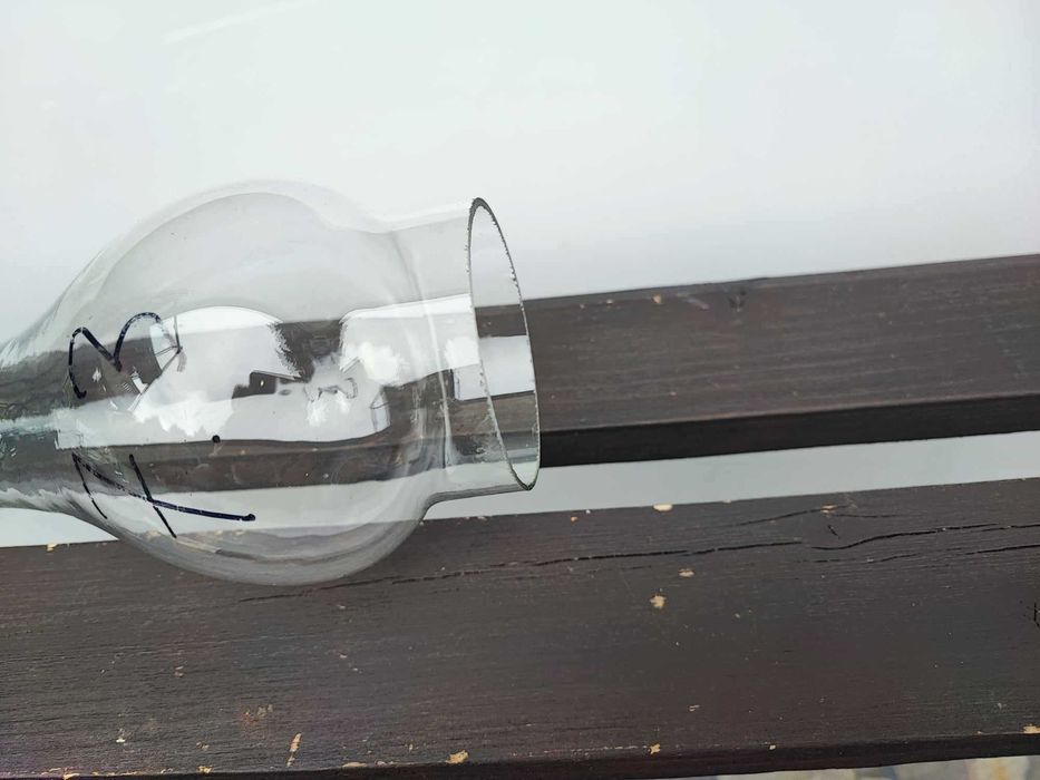 Stary klosz,kominek,śr.73 mm.wys.30,6 cm.