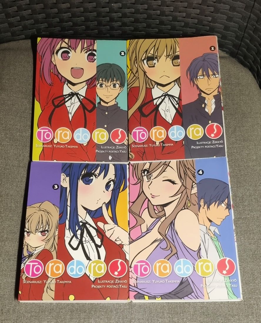 Manga Toradora tom 1; 2; 3 i 4 (zestaw)