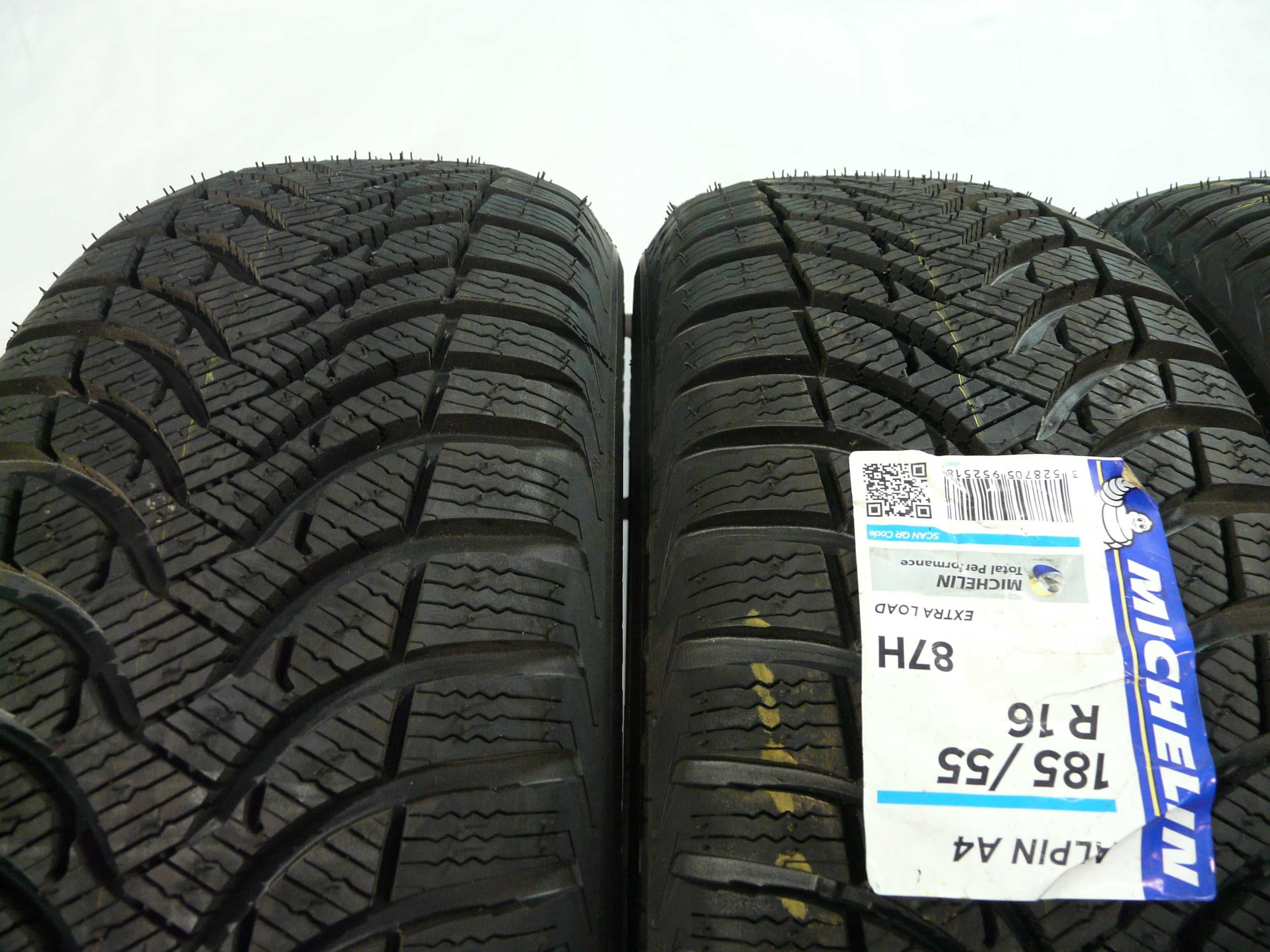 Opony zimowe x4 185/55R16 Michelin Demontaż #G005