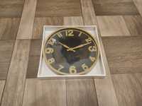 Nowy czarny zegar ścienny 30 cm